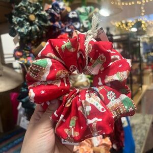 Festive Red Holiday Scrunchie